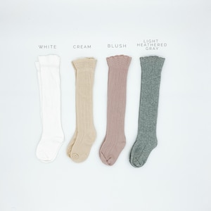 Ruffle Knee High Socks: Baby & Toddler Ribbed Socks