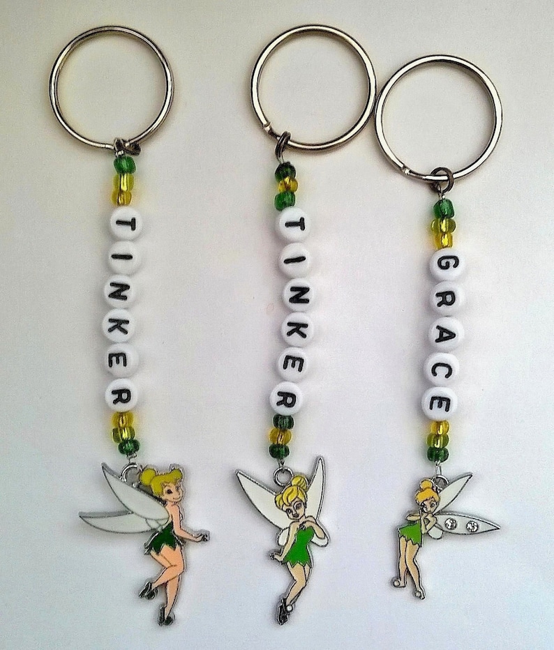 charm WEDDING gift BEAUTY AND THE BEAST KEYRING PERSONALISED BRIDESMAID
