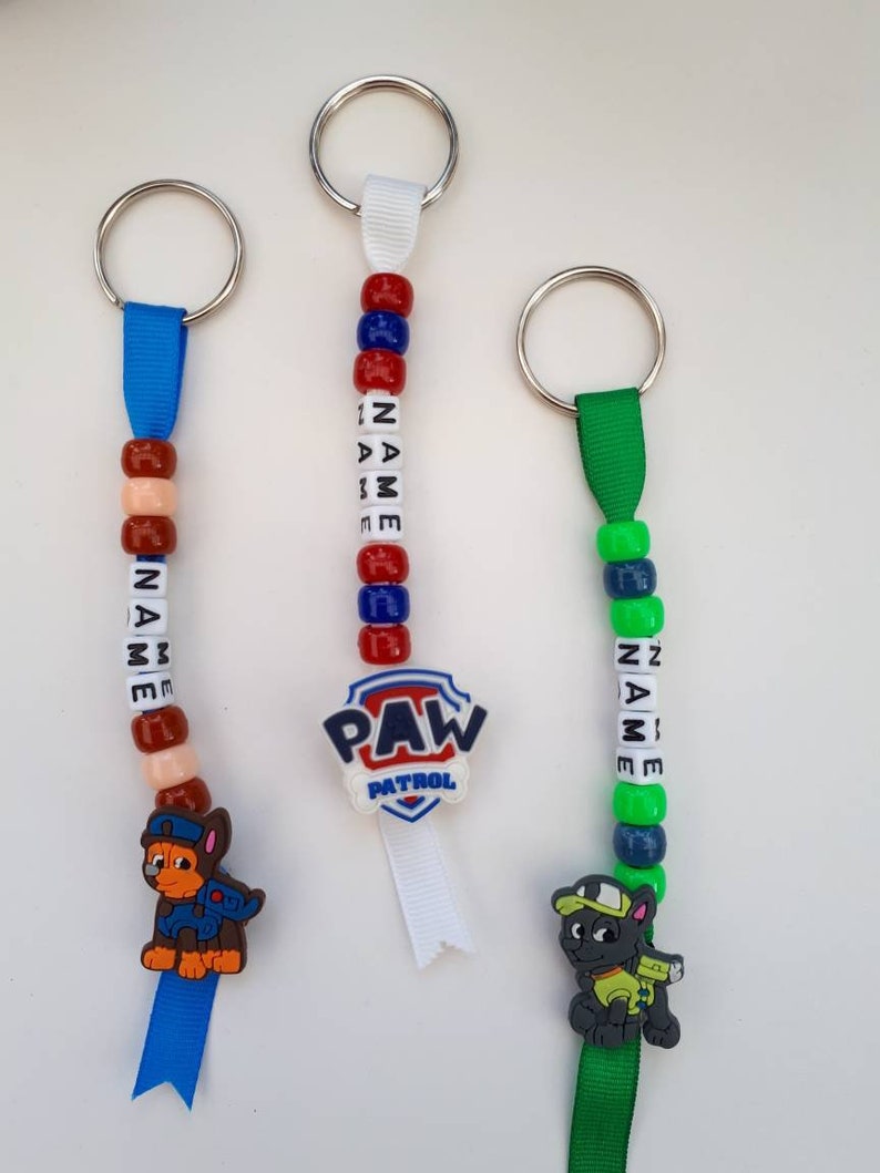 Personalised Ninja Turtles childrens kids keyring bag tag
