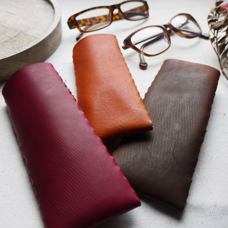Leather Glasses Case. Reading Glasses Case. Glasses Case Etsy UK