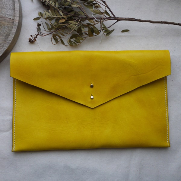 Yellow Clutch Bag Etsy