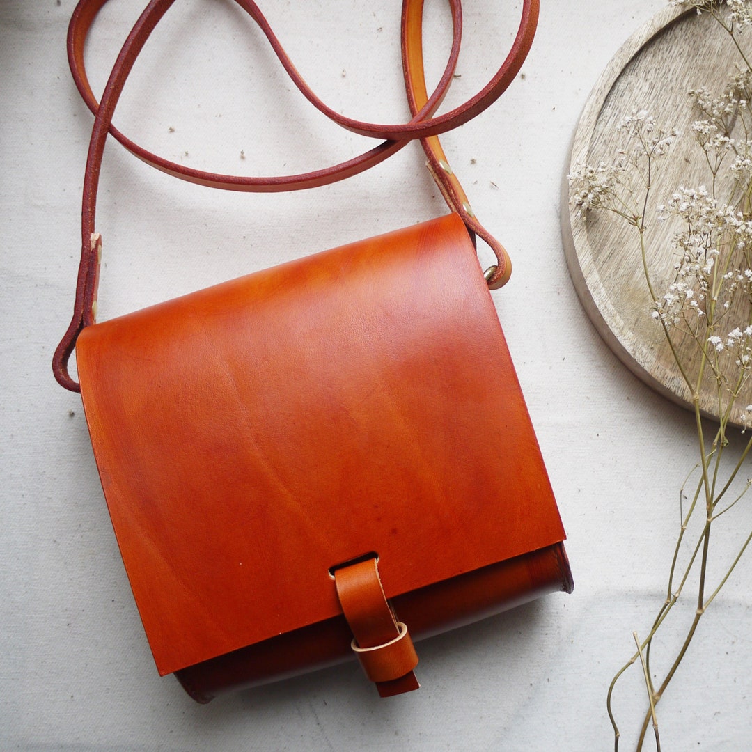 Leather Satchel (Tan) main image 1