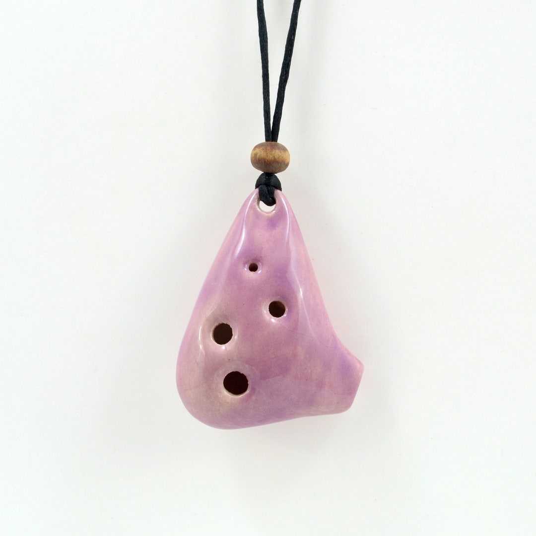 Purple Ocarina Pendant 4 Hole. Ocarina for Beginners. Musical Etsy