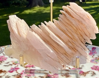 Mangano Pagoda Calcite | Stacked Sandwich Calcite - Hexagonal, Self-Stands, China