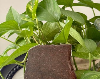 Bronzite Slab - Polished, Felt Back, Stand Included