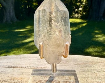 Citrine w/ Blue Tourmaline - Perfect Tip, Indicolite, Brazil