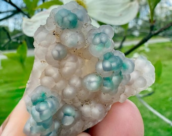 Mermaid Chalcedony - Botryoidal, Chrysocolla, Copper, Indonesia