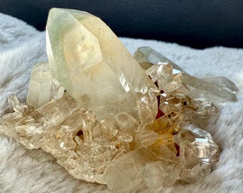 Himalayan Quartz w/ Chlorite - Cluster