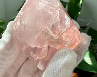 Rose Quartz - Freeform, Gemmy, Rainbows, Perfect Tips & Edges, Brazil