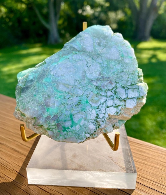 Variscite - XL Slab, Mint Green, Lapidary, Utah