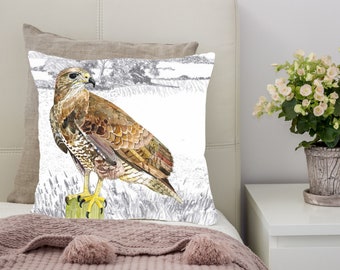 Buzzard Cushion, 18"/45.5cm square