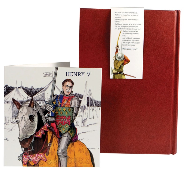 HENRY V Greeting Card with Magnetic Bookmark image 1