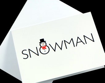 Snowman Christmas Cards - Pack of 5