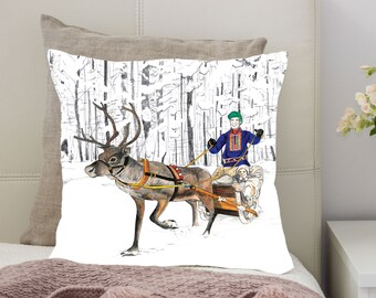 Reindeer Cushion | Home Decor | Country Decor | Countryside Style | Wildlife Cushion | Christmas Cushion | Winter cushion | Reindeer Gift |