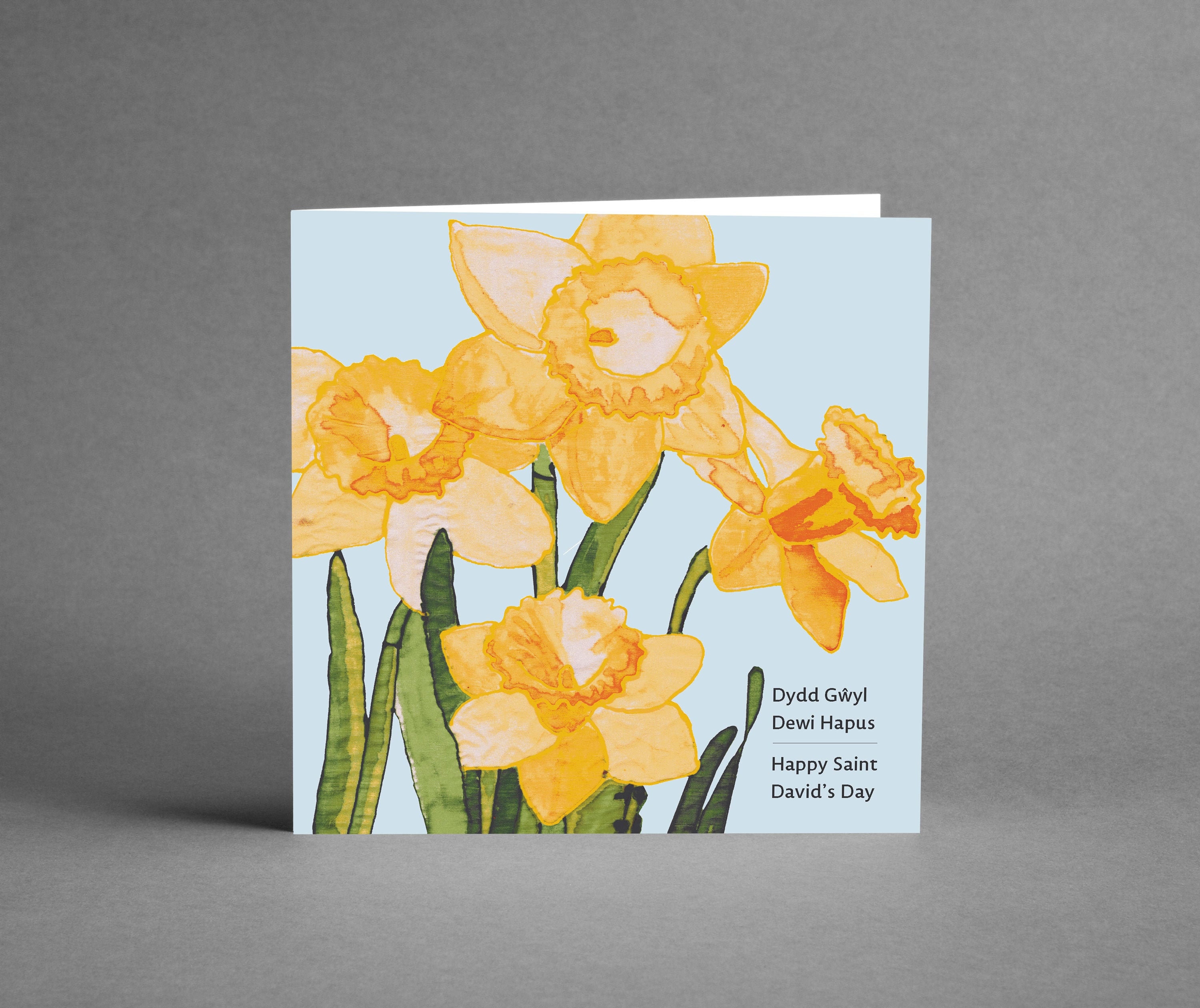 St. David's Day Card | Dydd Gwyl Dewi Sant Hapus | Daffodil Card ...