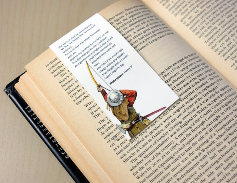 HENRY V Greeting Card with Magnetic Bookmark image 6
