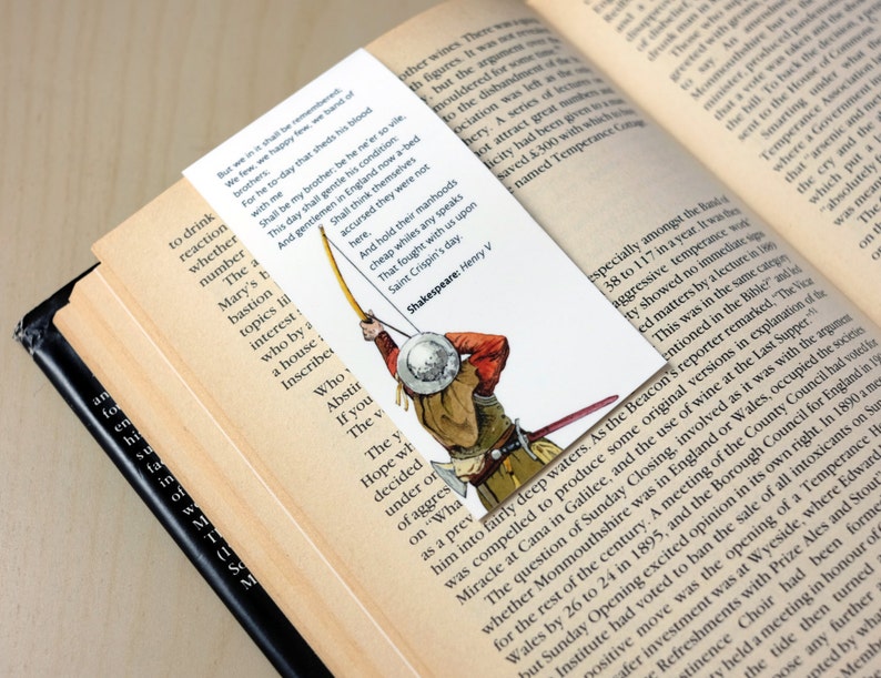 HENRY V Greeting Card with Magnetic Bookmark image 4