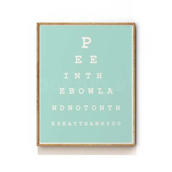 Eye Chart Art Print