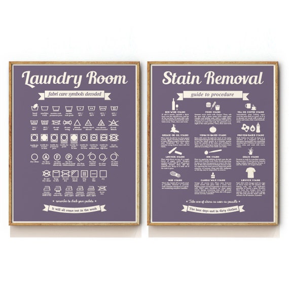 Laundry Stain Chart