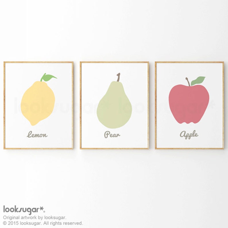 Pear Wall Art . Pear Print . Kitchen Print . Baby Nursery Art Etsy