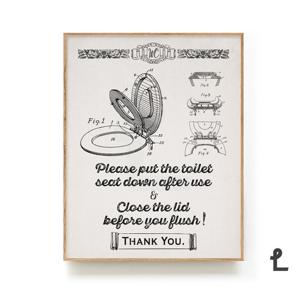 Put the Seat Down Etsy