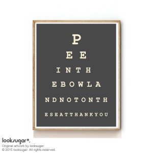 May include: A black and white eye chart with the words "P", "EE", "INTH", "EBOWLA", "NDNO&Tau;&Omicron;&Nu;&Tau;&Eta;", and "ESEATTHANKYOU" printed in white.