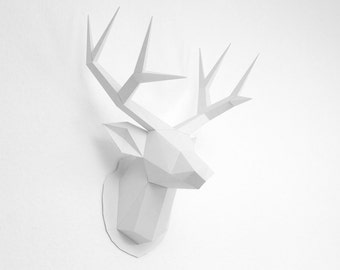 Deer trophy printable building kit