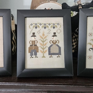 Mini Cross Stitch Framed Samplers