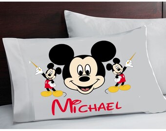 Gift Disney BeautifulALADDIN CHARACTERS Handmade Cotton Pillowcase Standard//Queen