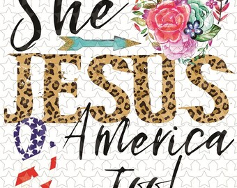 Loves Jesus And America Too Svg Etsy