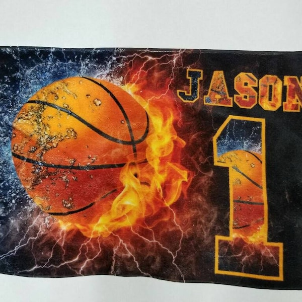 Basketball Towel Etsy