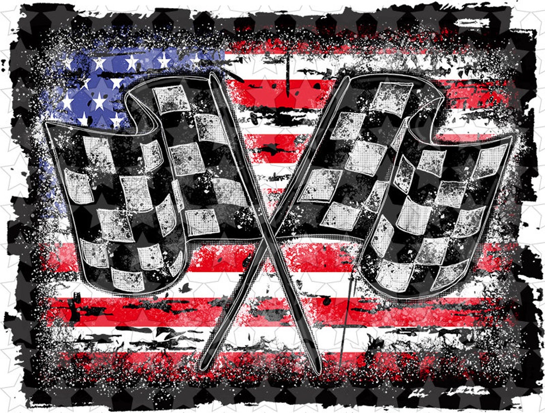 Sublimation & Htv Transfers Race Flag Patriotic - Etsy