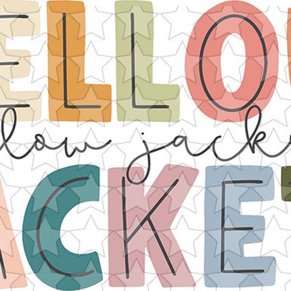 Sublimation & htv transfers Yellow Jackets