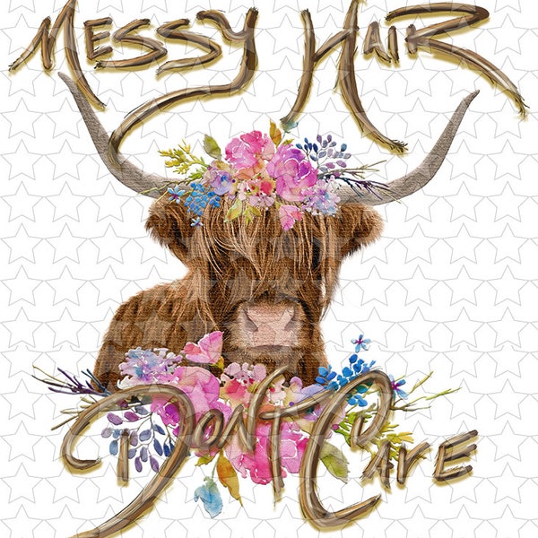 Messy Hair Dont Care - Etsy
