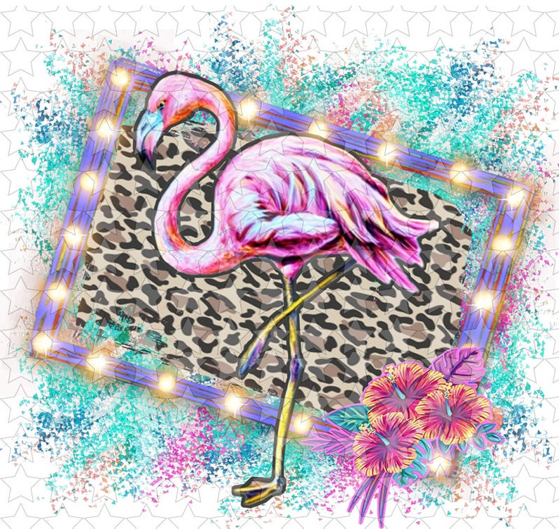Sublimation & Htv Transfers Pink Flamingo Etsy