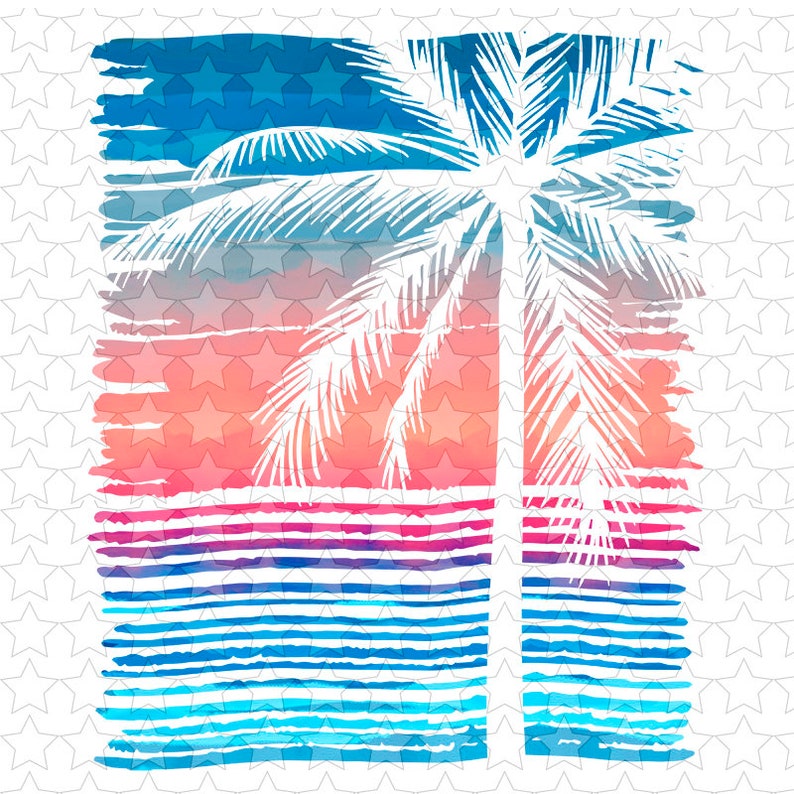 Sublimation & Htv Transfers Beach Scene Water Color - Etsy