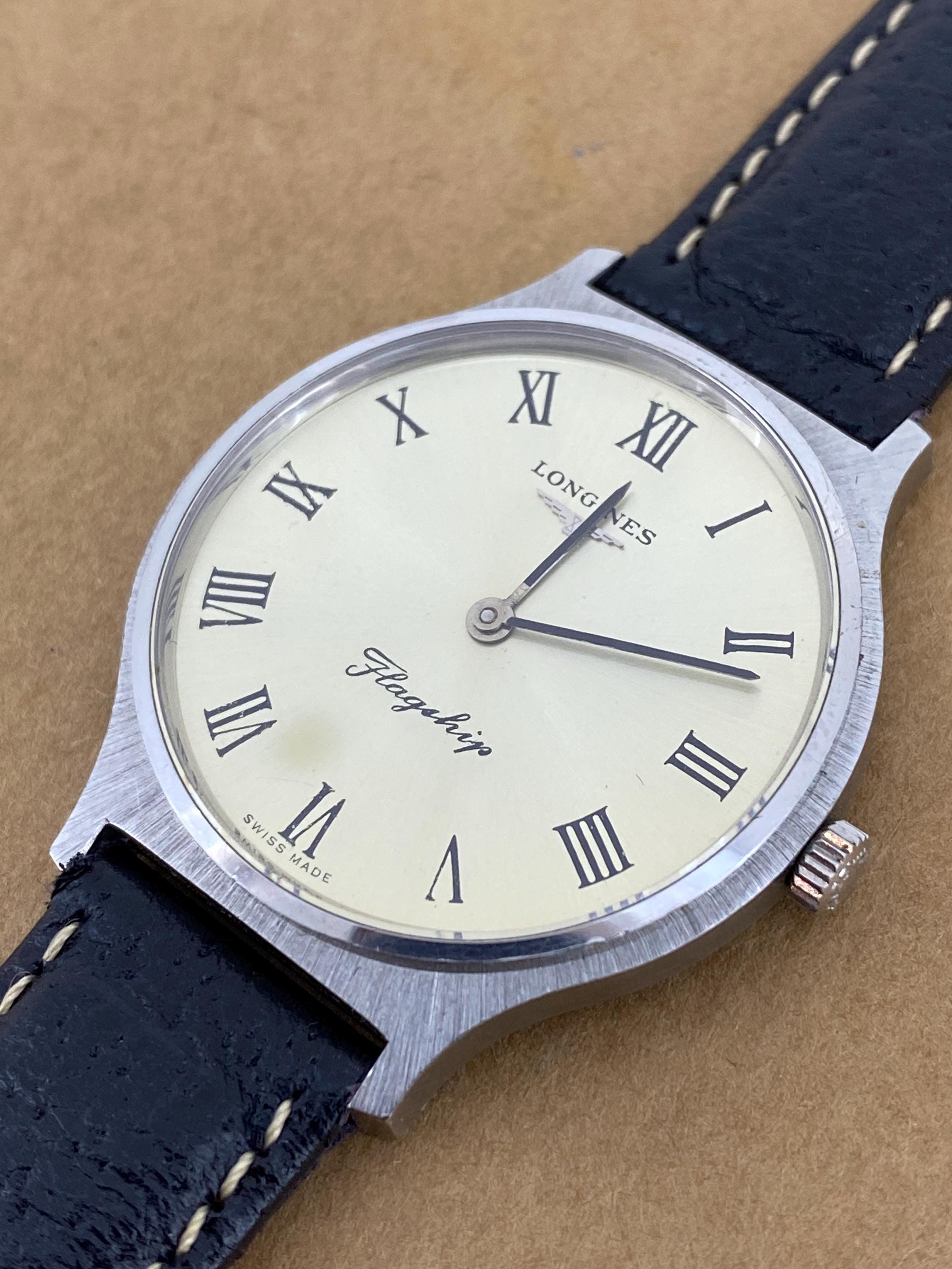 時計 VINTAGE LONGINES FlagShip DEADSTOCK Deadstock Operational Beauty Longines Flagship 18K 750