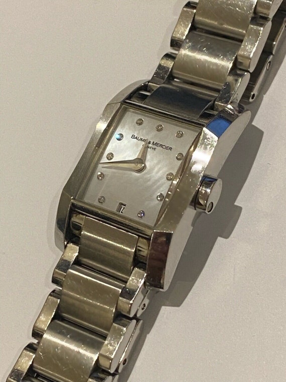 BAUME＆MERCIER(ボームメルシエ) Hampton Diamonds Ladies Watch Baume & Mercier Ladies Hampton Diamond Accented Wrist Watch