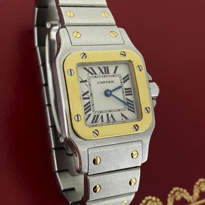 Cartier Santos Galbée ref 1567 Two-Tone Gold & Steel 24mm Quartz Ladies' Watch