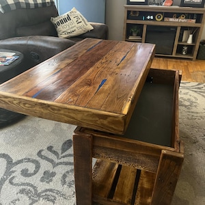 Picture of Reclaimed Wood Coffee Table - Etsy