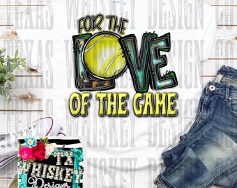 Transferencia por sublimación del amor al juego del tenis (PNG)