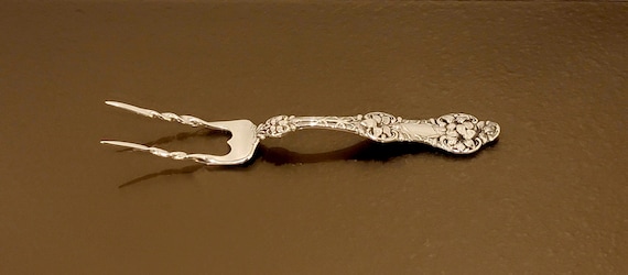 Baked Potato Serving Fork - Old Orange Blossom by Alvin Sterling Silver