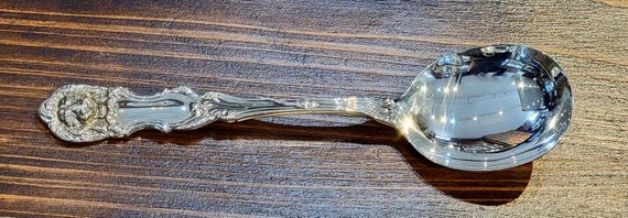Lion by Frank Smith Sterling Large Cream Soup (Gumbo) Spoon