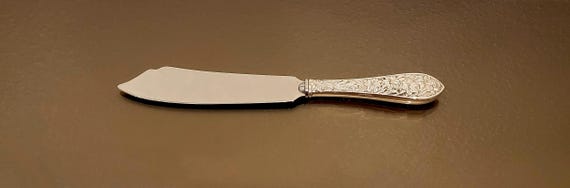 Ice Cream Knife - Easter Lily by Frank M. Whiting Sterling Silver Handle