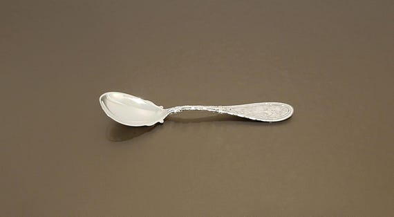 Egg Spoon - Japanese by Whiting Sterling Silver - Mono Lorena - 5-1/8"