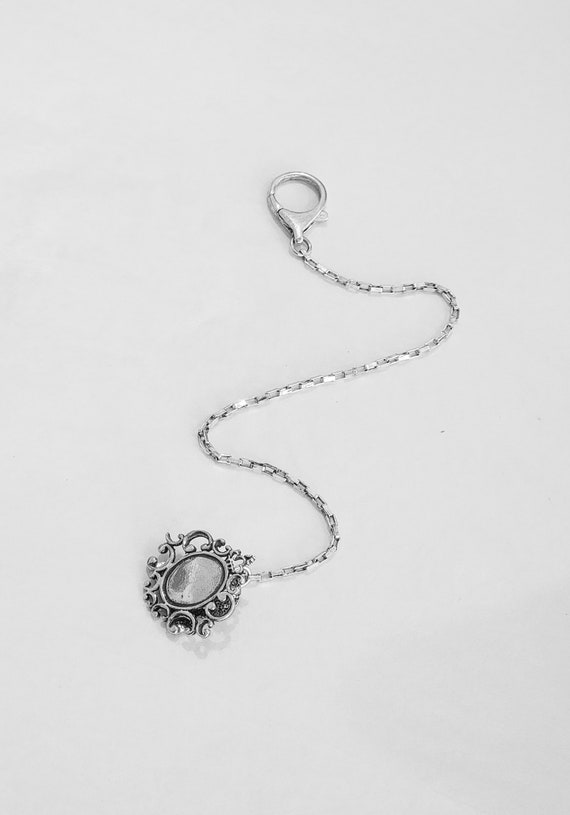 Silver Scroll Bib Clip