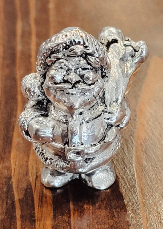 Miniature Sterling Silver Santa Figurine