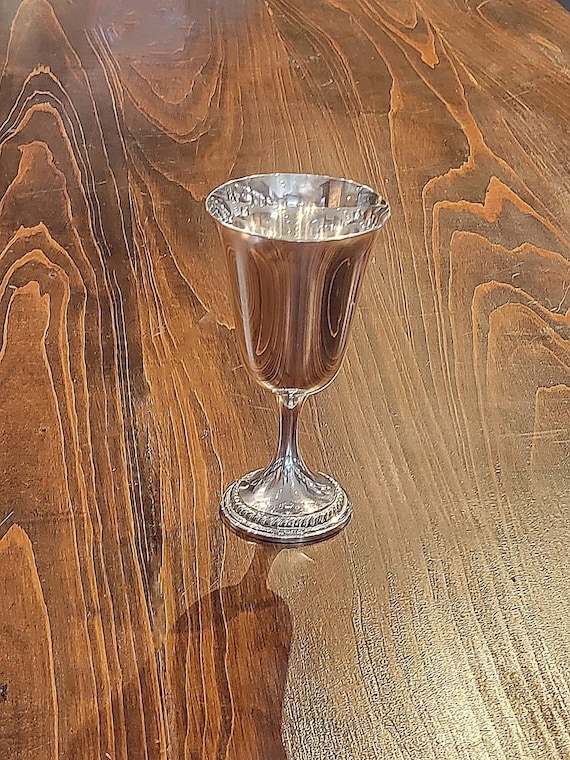 English Gadroon Sterling Silver Goblet by Gorham Mfg. Co.