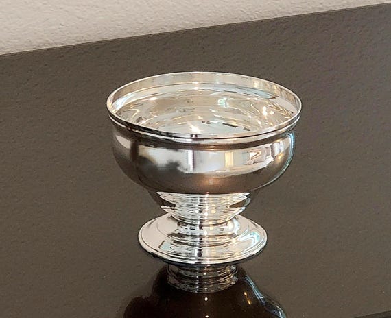 Antique circa 1750 London, England Sterling Pedestal Bowl by Fuller White