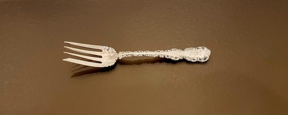 Salad Fork - Mono H - Louis XV by Whiting Sterling Silver
